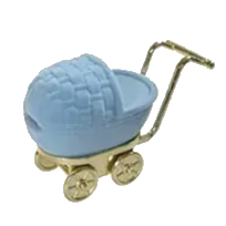 CAJA INFANTIL CARRO AZUL DE BEBÉ