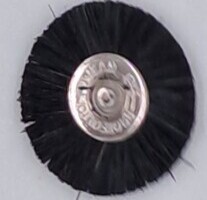 CEPILLO MINIATURA CERDA NATURAL NEGRA 22 mm