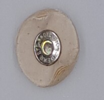 CEPILLO MINIATURA CIRCULAR TELA ALGODON BLANCA 22 mm