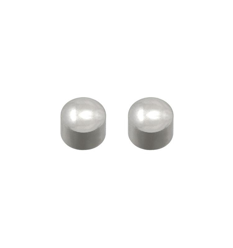 PENDIENTES  ACERO BOTON