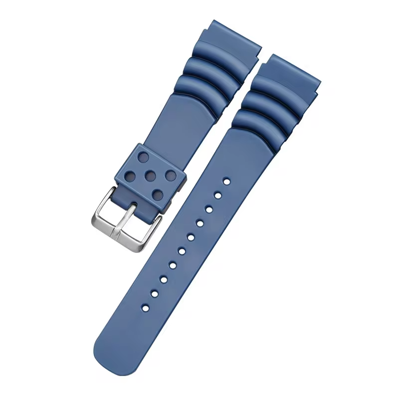 CORREA SILICONA TIPO SEIKO AZUL MARINO 20 mm